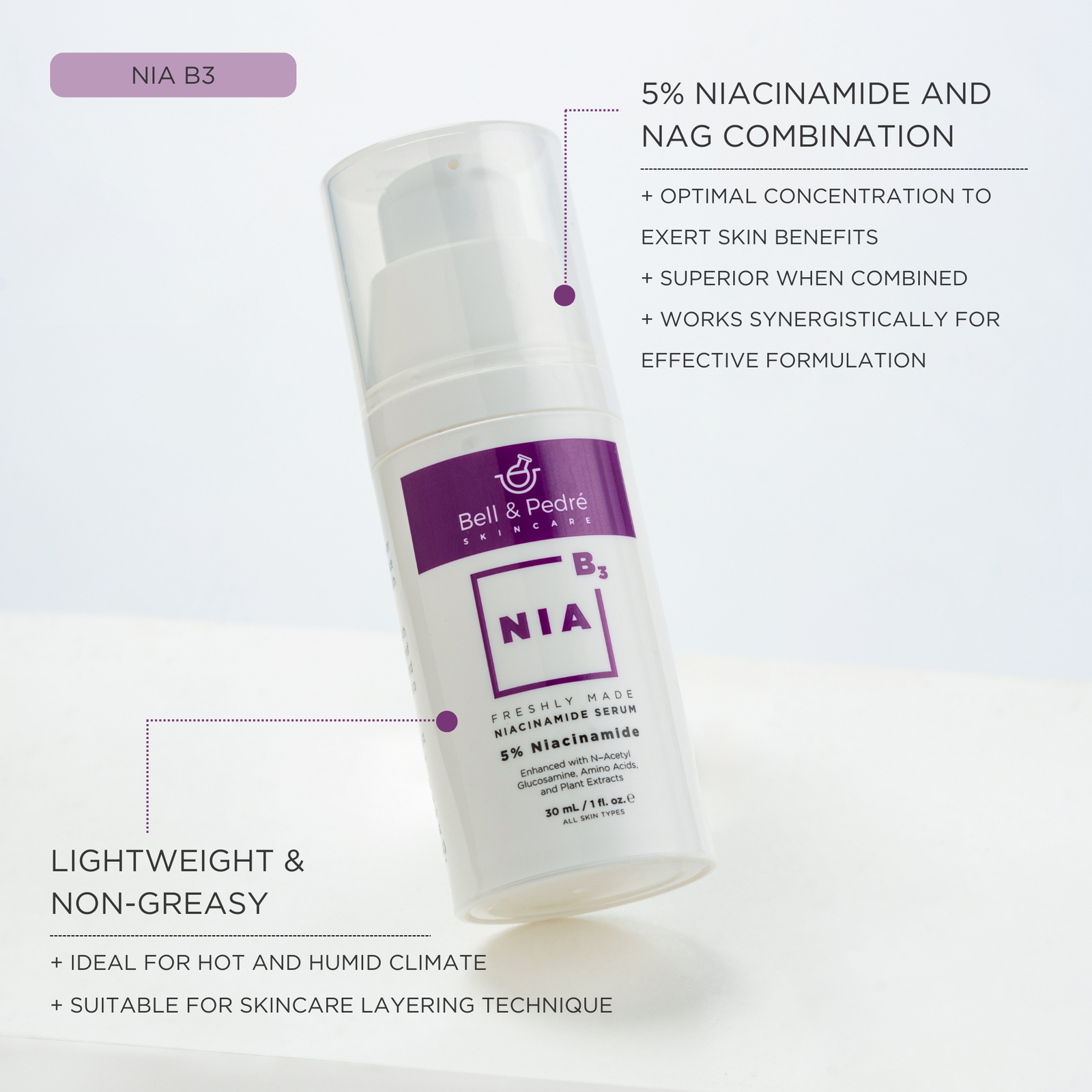 Nia B3 - Bell and Pedre Skincare